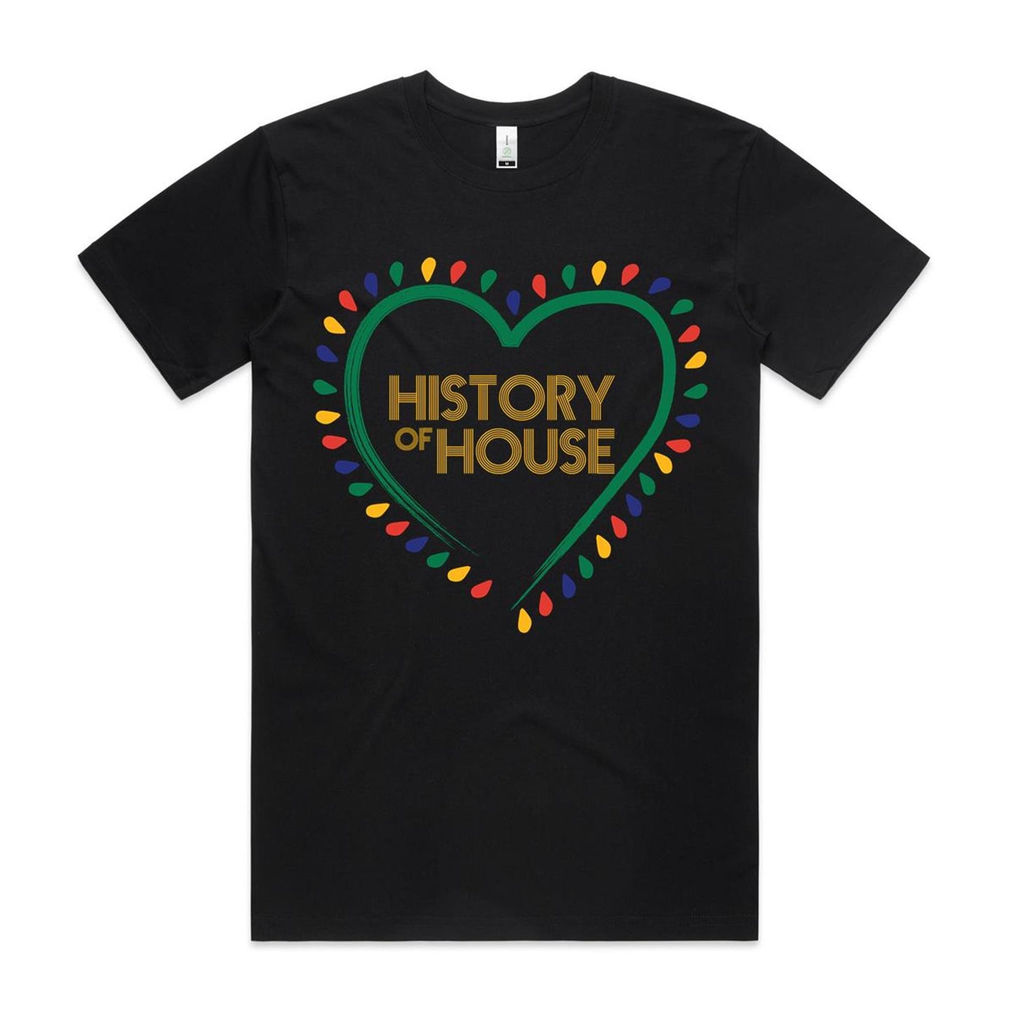 History Of House (front print only) AS Colour Staple Organic Tee
