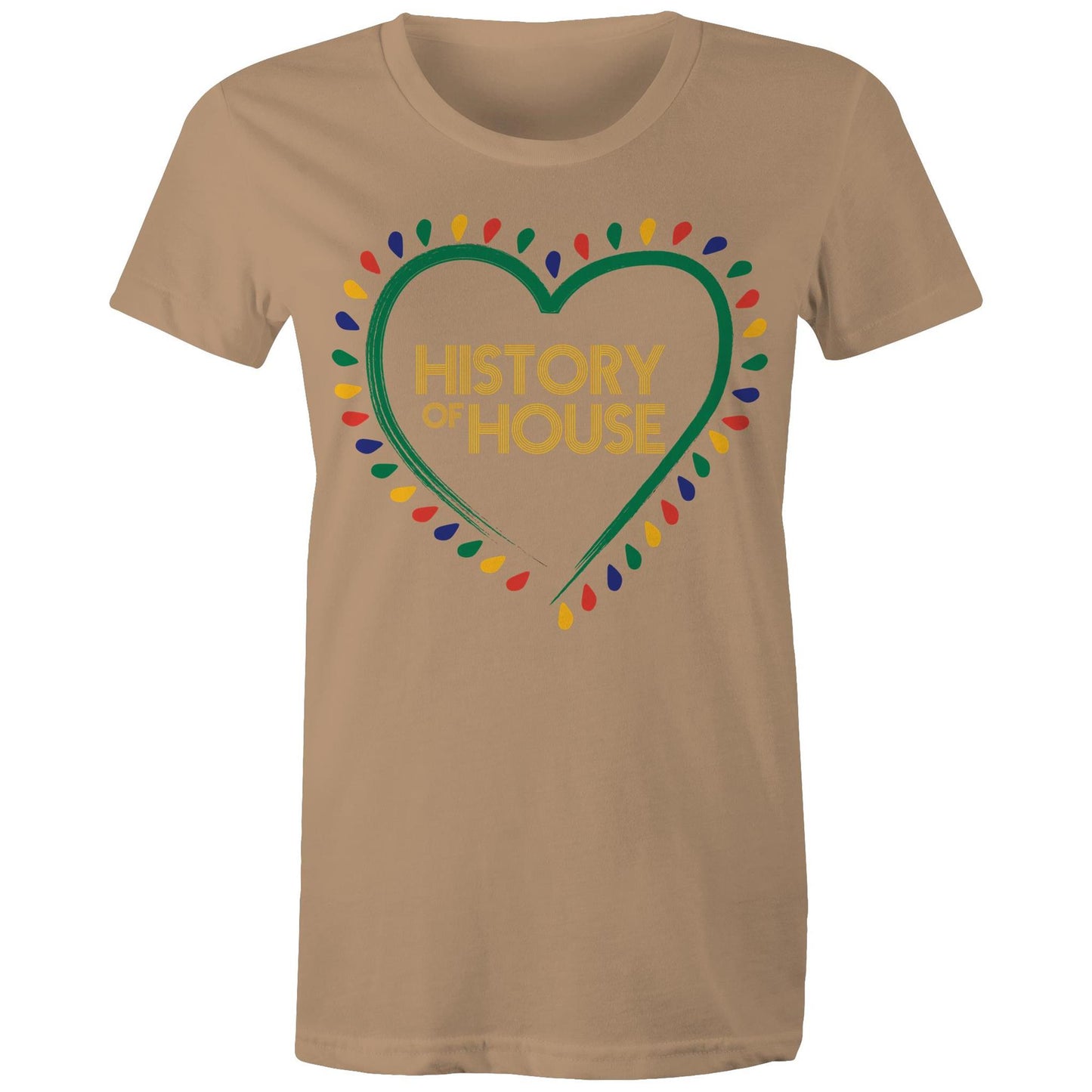History Of House (AS Colour) Women's Maple Tee