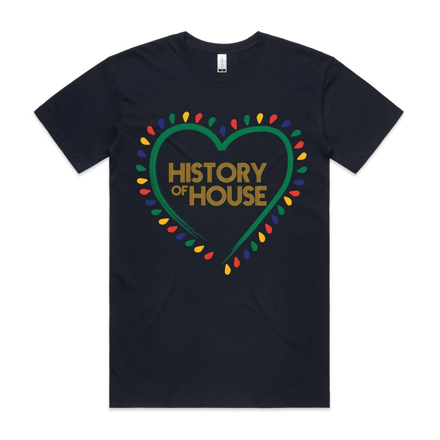 History Of House (front print only) AS Colour Staple Organic Tee
