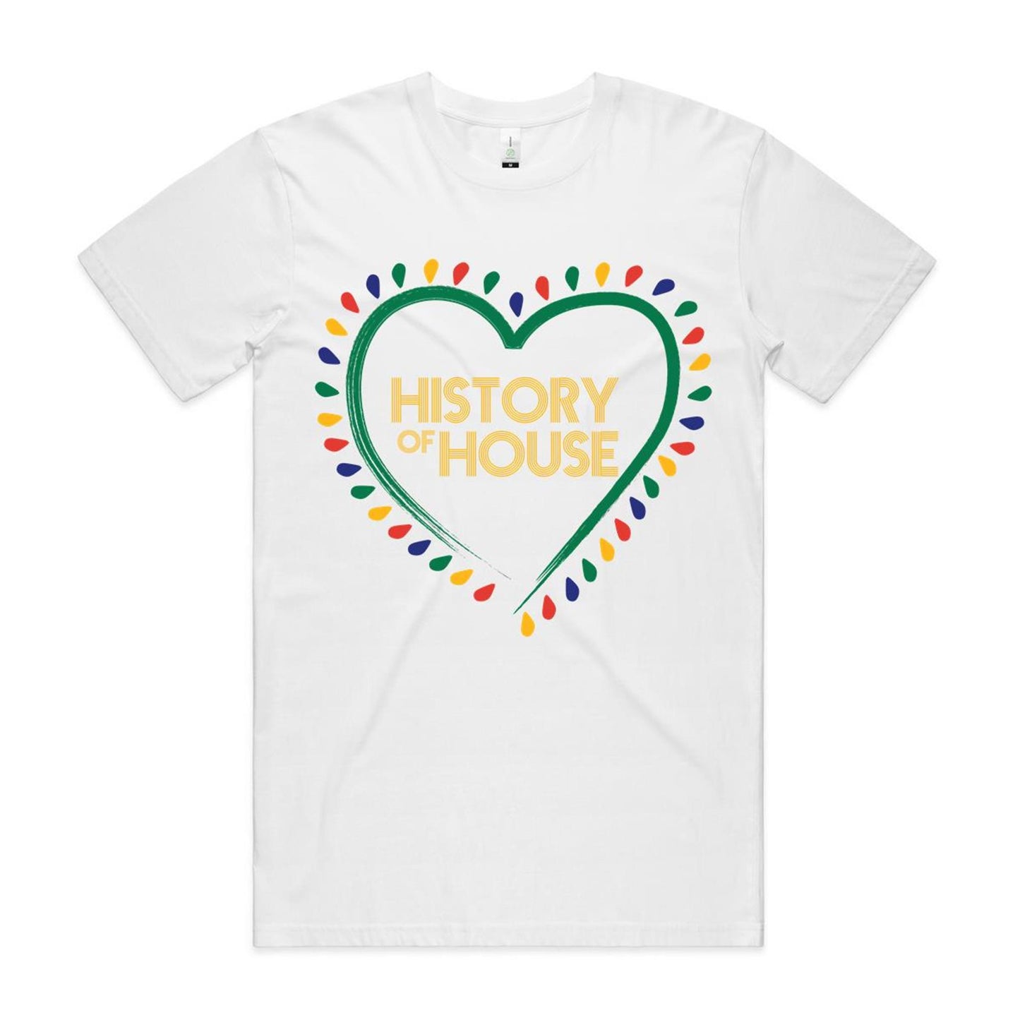 History Of House (front print only) AS Colour Staple Organic Tee
